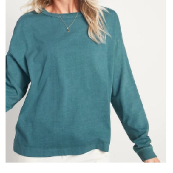 Old Navy Tops - ON - Loose Garment-Dyed Long-Sleeve Easy Tee - XXL